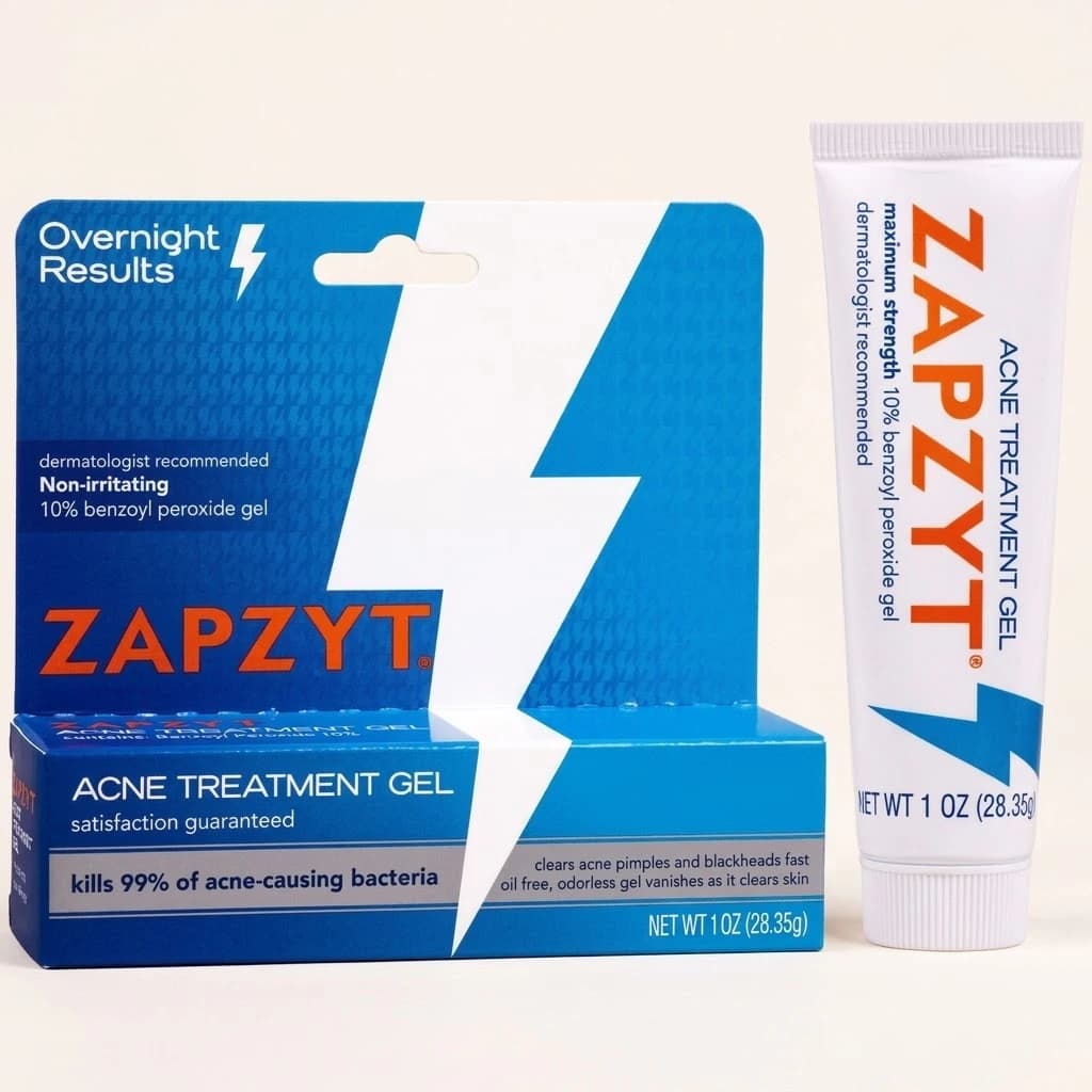 Zapzyt Acne Treatment Gel 10% Benzoyl Peroxide