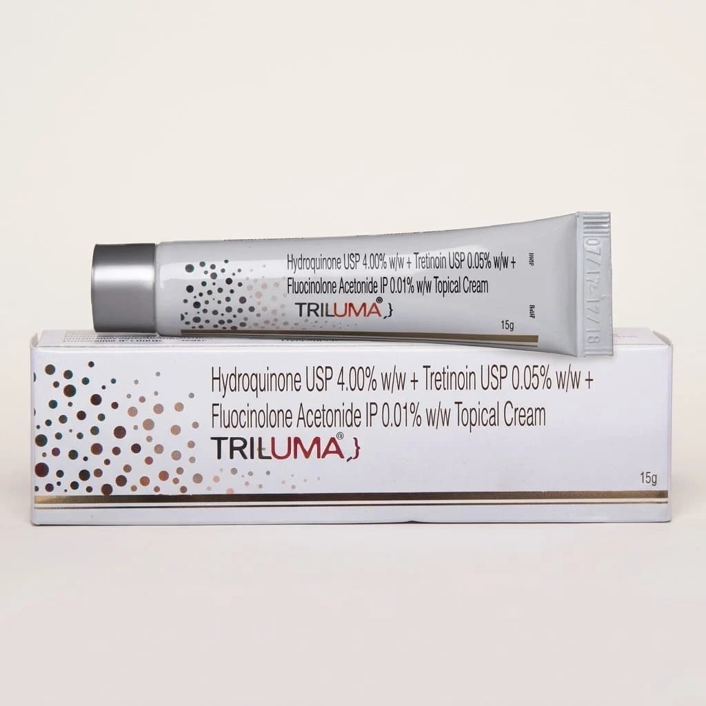 Tri-Luma Cream (Hydroquinone 4% + Tretinoin 0.05% + Fluocinolone 0.01%)